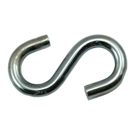 Midwest Fastener 1/4" x 5/8" x 2-1/4" Zinc Plated Steel S Hooks 25PK 52414